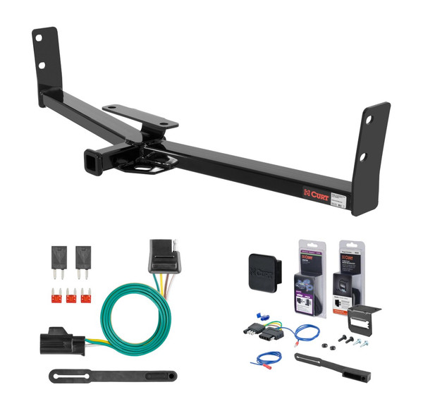 2007 - 2009 Chevrolet Equinox Curt 1-1/4" Class 2 Trailer Tow Hitch + 5-Flat Wiring Kit Tow Boat/Utility Trailer with Surge Brakes 12291 - CURT