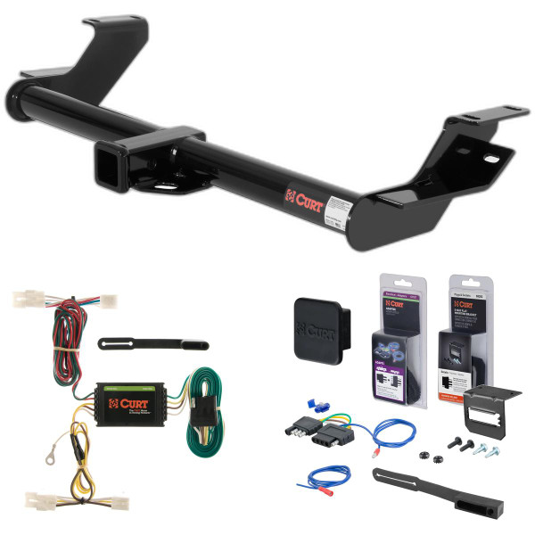 02 - 05 Kia Sedona Curt 2" Class 3 Trailer Tow Hitch + 5-Flat Wiring Kit Tow Boat/Utility Trailer with Surge Brakes 13340 - CURT