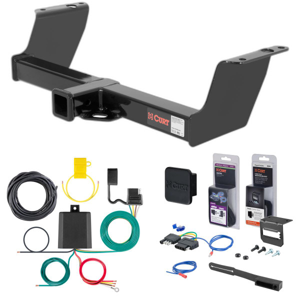 83 - 10 Ford Ranger 00 - 05 models are no drill Curt 2" Class 3 Trailer Tow Hitch + 5-Flat Wiring Kit Tow Boat/Utility Trailer with Surge Brakes 13019 - CURT