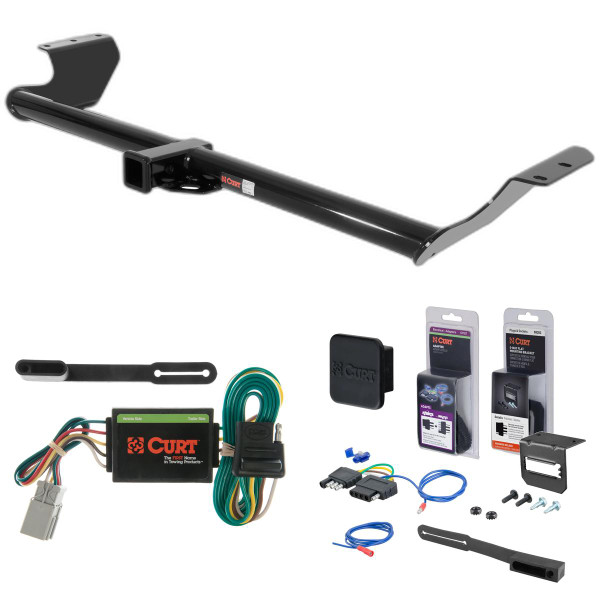 99 - 04 Honda Odyssey Curt 2" Class 3 Trailer Tow Hitch + 5-Flat Wiring Kit Tow Boat/Utility Trailer with Surge Brakes 13068 - CURT