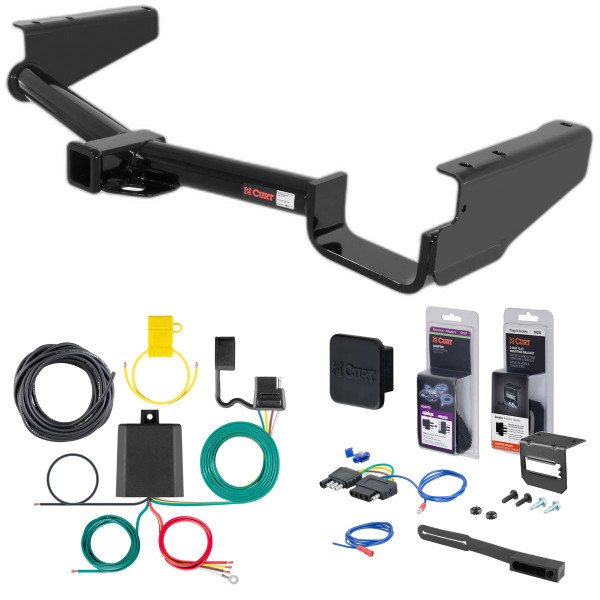 06 - 08 Lexus RX400h Curt 2" Class 3 Trailer Tow Hitch + 5-Flat Wiring Kit Tow Boat/Utility Trailer with Surge Brakes 13530 - CURT