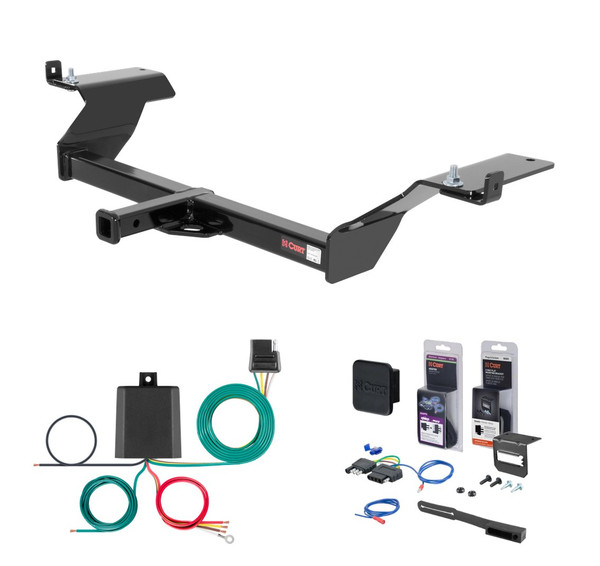 2000 - 2005 Buick LeSabre Sedan Curt 1-1/4" Class 2 Trailer Tow Hitch + 5-Flat Wiring Kit Tow Boat/Utility Trailer with Surge Brakes 12044 - CURT