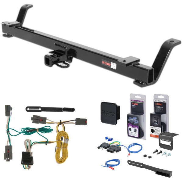 94 - 04 Ford Mustang Coupe Curt 1-1/4" Class 1 Trailer Tow Hitch + 5-Flat Wiring Kit Tow Boat/Utility Trailer with Surge Brakes 11041 - CURT