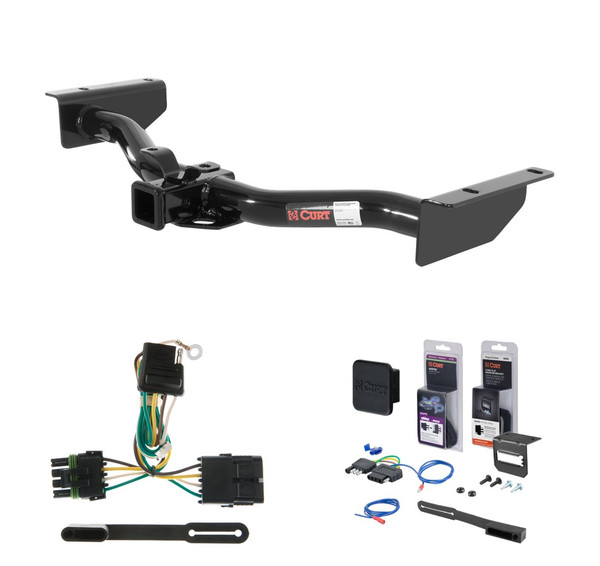 2003 - 2006 Chevrolet Avalanche Curt 2" Class 3 Trailer Tow Hitch + 5-Flat Wiring Kit Tow Boat/Utility Trailer with Surge Brakes 13422 - CURT