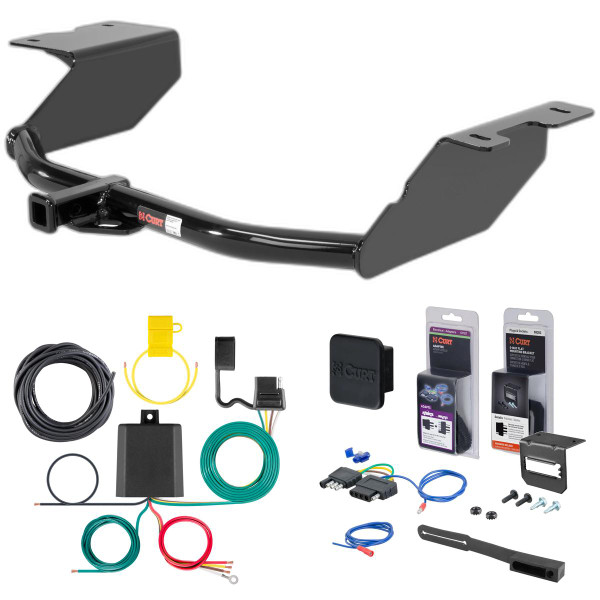 12 - 15 Chevrolet Orlando Curt 1-1/4" Class 1 Trailer Tow Hitch + 5-Flat Wiring Kit Tow Boat/Utility Trailer with Surge Brakes 11278 - CURT