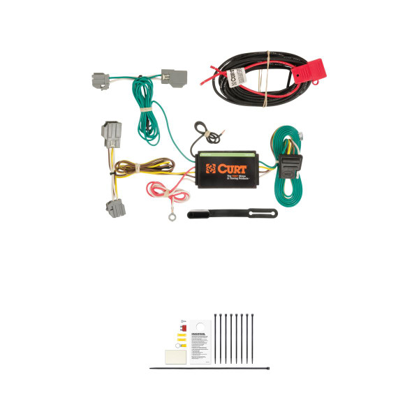 CURT Custom Wiring Harness, 4-Way Flat Output, Select Chevrolet Impala Trailer Connector Kit - CURT