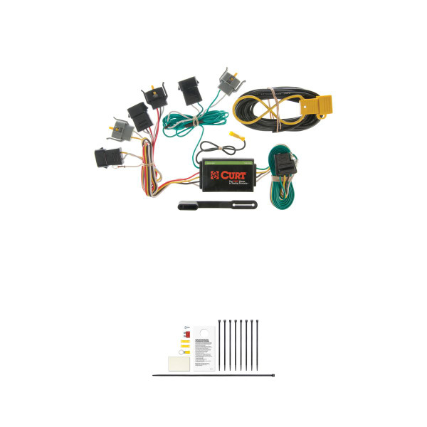 CURT Custom Wiring, 4-Flat, Battery Connection Required, Select Explorer, Mountaineer Trailer Connector Kit - CURT