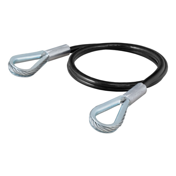 CURT Replacement 36" x 3/8" Diameter Tow Bar Base Plate Safety Cable (7,500 lbs) Tow Bar - CURT