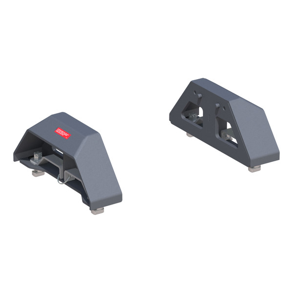CURT Puck 5th Wheel Legs, Select Silverado, Sierra HD, 8' Bed, 30K, Teridium Grey Fifth Wheel Trailer Hitch Mount Leg - CURT