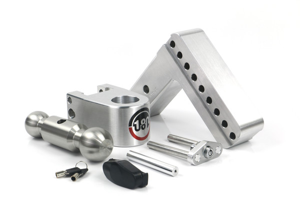 Weigh Safe 180 Hitch - Drop Hitch w/SS Combo Ball -  6" Drop for 2.5" Shank LTB6-2.5