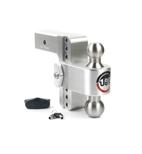 Weigh Safe 180 Hitch - Drop Hitch w/SS Combo Ball -  6" Drop for 2.5" Shank LTB6-2.5 - Weigh Safe
