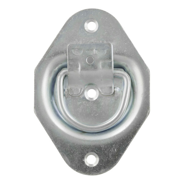 CURT 1-3/8" x 1-7/8" Recessed Tie-Down Ring (1,200 lbs, Clear Zinc) Tie Down Anchor - CURT