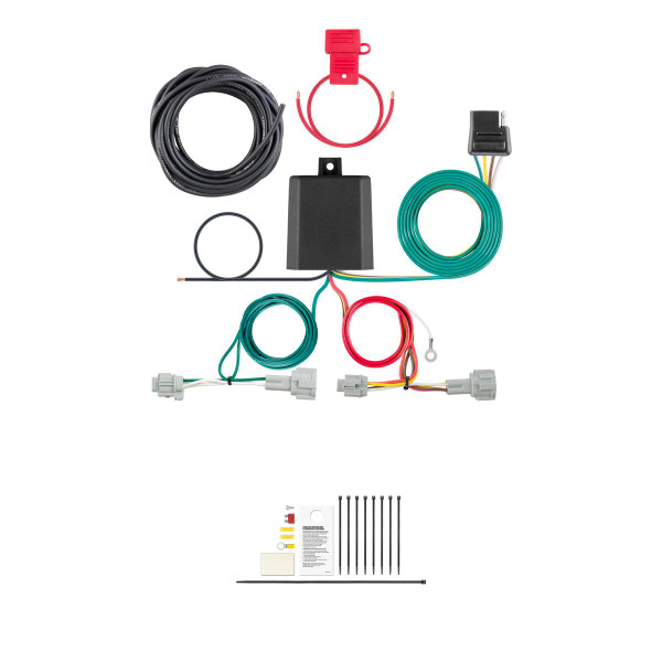 CURT Custom Wiring Harness, 4-Way Flat Output, Select Nissan Quest Trailer Connector Kit - CURT