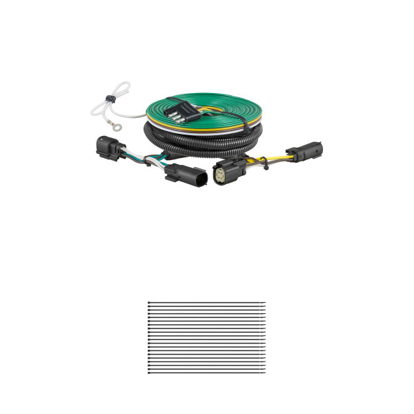 CURT Custom Towed-Vehicle RV Wiring, Select Chevrolet Equinox with LED Taillights Trailer Connector Kit - CURT