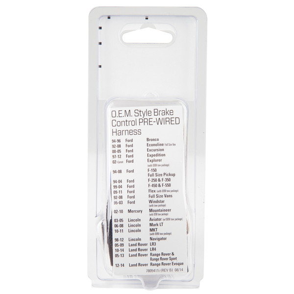 Reese Towpower Trailer Brake Controller Wiring Harness RT7805411