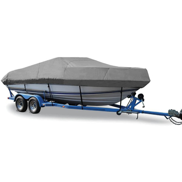Taylor Made Trailerite Semi-Custom V-Hull Cuddy Cabin Boats with Inboard/Outboard Boat Cover, Gray Hot Shot (23'5" - 24'4" CL x 102" B) #72724OG - Taylor Made