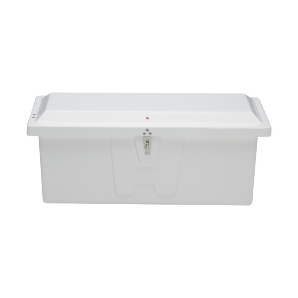 Taylor Made Stow N Go Low-Profile Fiberglass Dock Box, Medium (18"H X 48"W X 20"D), White #83557 - Taylor Made