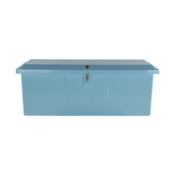 Taylor Made Stow N Go Deep Fiberglass Dock Box, Medium (27"H X 72"W X 26"D), Ice Blue #83554IB - Taylor Made