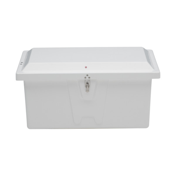 Taylor Made Stow N Go Low-Profile Fiberglass Dock Box, Small (20"H X 40"W X 19"D), White #83550 - Taylor Made