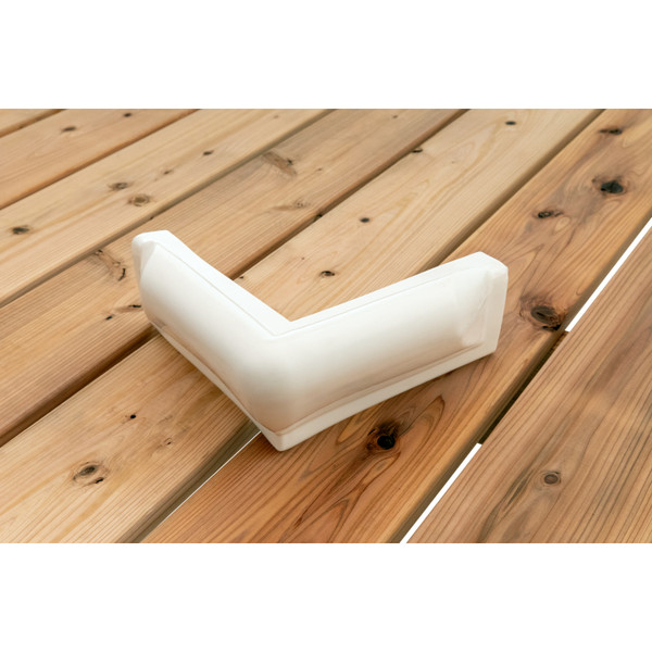 Taylor Made Dock Pro Vinyl Dock Bumper 10" x 10" Corner Mount, White #46081 - Taylor Made