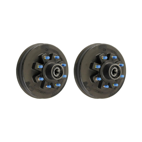 Lippert (2-Pack) 12000 lbs Threaded Idler Hub - 12,000- 8 on 6-1/2", 16-17-1/2" Wheels, 5/8" Studs, Oil - Heavy-Duty Trailer Component LIPKITF1405 - CURT