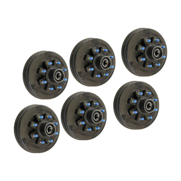 Lippert (6-Pack) 16K lbs Threaded Brake Hub - 16,000- 8 on 275 mm, 17-1/2" Wheels, M22 Studs, Oil - Heavy-Duty Trailer Component LIPKIT6HJC2 - CURT