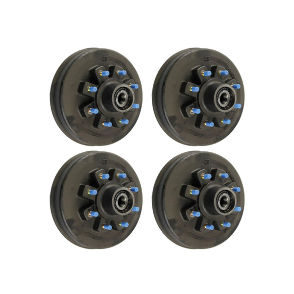 Lippert (4-Pack) 12000 lbs Threaded Idler Hub - 12,000- 8 on 6-1/2", 16-17-1/2" Wheels, 5/8" Studs, Oil - Heavy-Duty Trailer Component - CURT