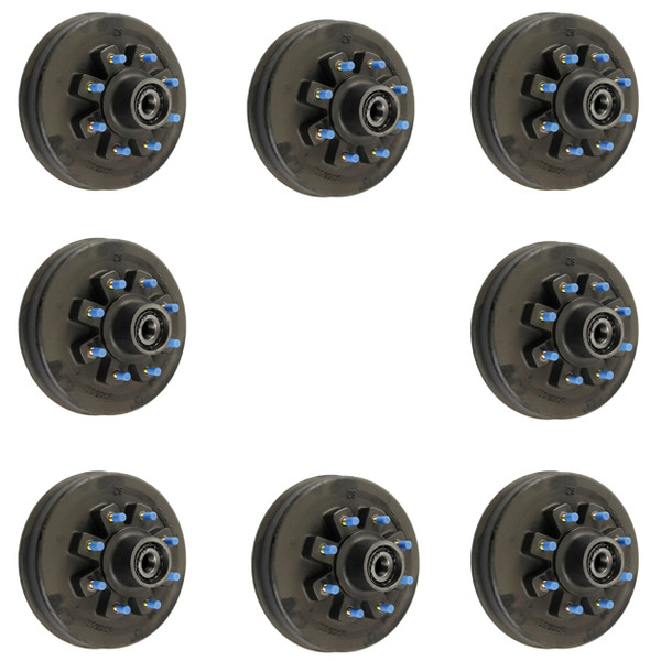 Lippert (8-Pack) 16K lbs Threaded Brake Hub - 16,000- 8 on 275 mm, 17-1/2" Wheels, M22 Studs, Oil - Heavy-Duty Trailer Component LIPKITG7JDA - CURT