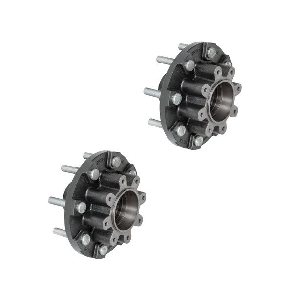 Lippert (2-Pack) 16K lbs Threaded Trailer Idler Hub - 16,000- 8 on 275 mm, 17-1/2" Wheels, M22 Studs - Heavy-Duty Trailer Component LIPKIT1A0CF - CURT