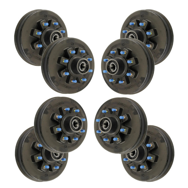 Lippert (8-Pack) 16K lbs Threaded Brake Hub  8 on 275 mm, 17-1/2" Wheels, M22 Studs, Oil - Heavy-Duty Trailer Component - CURT