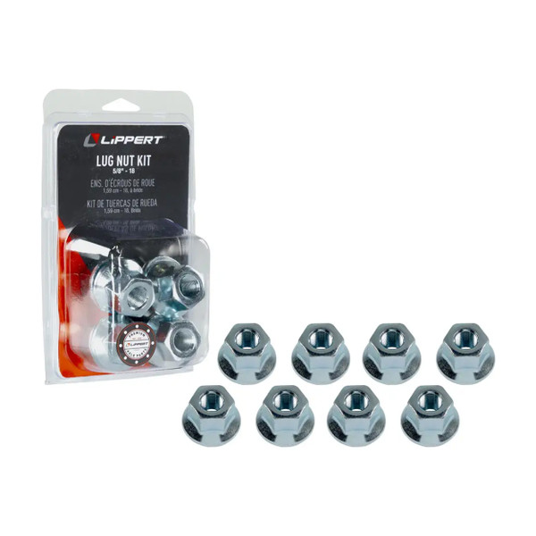 Lippert (8-Pack) 2200 lbs Idler Hub Assembly, 5 on 4.5"; 5.5" Hub Flange - 2,200 (Fully Assembled) - Heavy-Duty Trailer Component LIPKITHD2C7 - CURT