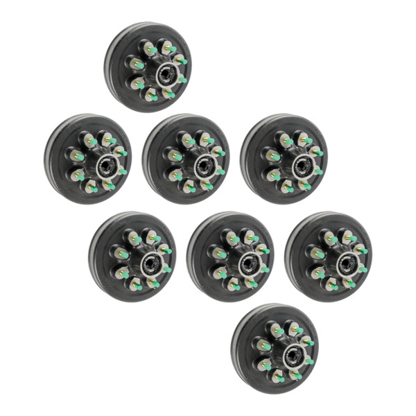 Lippert (8-Pack) of 12" Threaded Hybrid Trailer Brake Hub - 8K, 8 on 6-1/2", 9/16" Studs, Oil 380828 - CURT