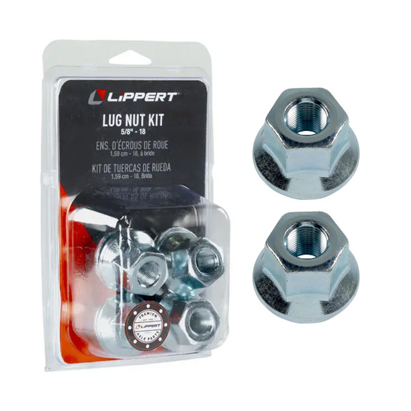 Lippert (2-Pack) 2200 lbs Idler Hub Assembly, 5 on 4.5"; 5.5" Hub Flange - 2,200 (Fully Assembled) - Heavy-Duty Trailer Component - CURT