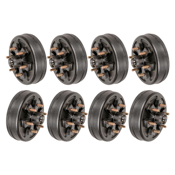 Lippert (8-Pack) 4400 lbs 10" Brake Hub, 6 on 5.5"; 1/2" Stud - 4,400 - Heavy-Duty Trailer Component - CURT