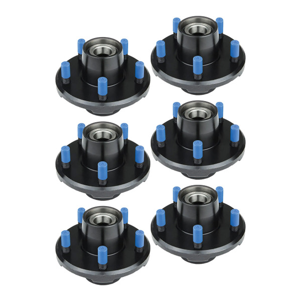 Lippert (6-Pack) 3500 lbs Idler Hub Assembly, 5 on 4.5"; 3,500 (Fully Assembled) - Heavy-Duty Trailer Component LIPKIT4AF3D - CURT