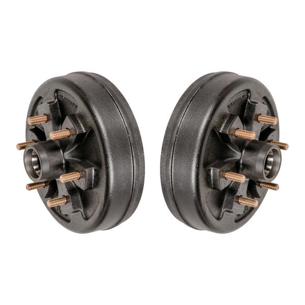 Lippert (2-Pack) 4400 lbs 10" Brake Hub, 6 on 5.5"; 1/2" Stud - 4,400 - Heavy-Duty Trailer Component LIPKITGGG2D - CURT