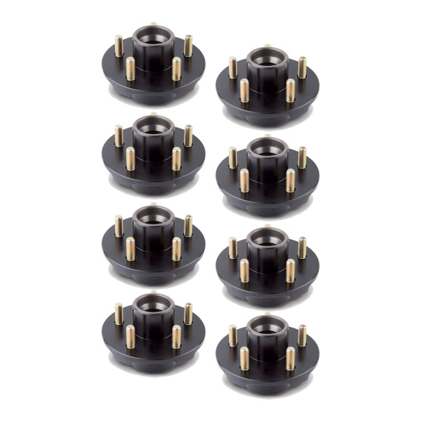 Lippert (8-Pack) 3500 lbs Idler Hub for 3,500- Axle - 5 on 4.5", 1/2" Stud - Heavy-Duty Trailer Component - CURT