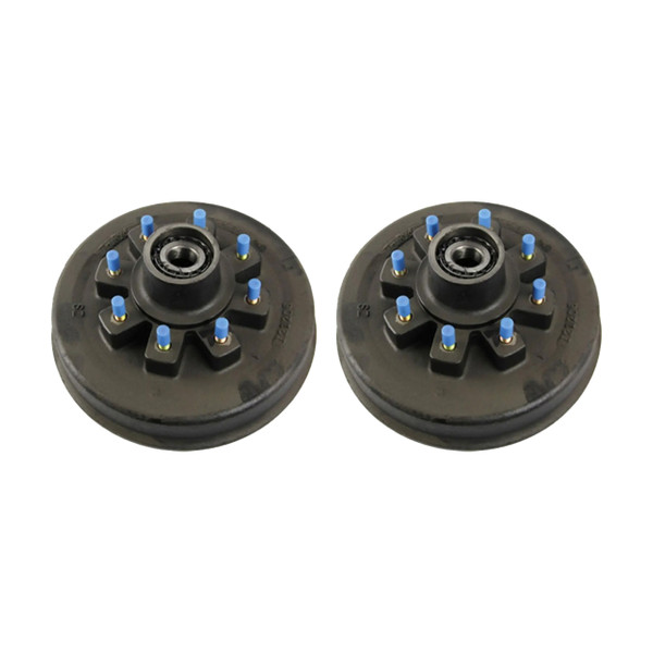 Lippert (2-Pack) 8K lbs Brake Drum Hub Assembly for 8,000- Axle 8 on 6.5", 5/8" Stud - Heavy-Duty Trailer Component LIPKIT0IJI3 - CURT