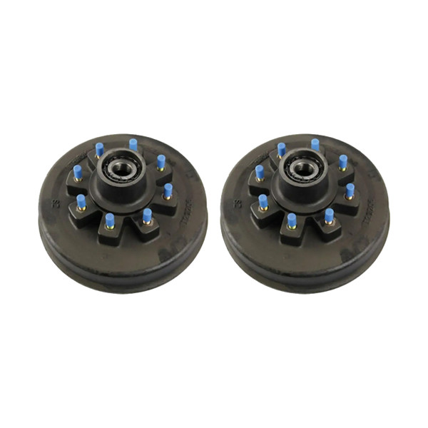 Lippert (2-Pack) 12000 lbs Brake Drum Hub Assembly for 12,000- Axle 8 on 6.5", 5/8" Stud - Heavy-Duty Trailer Component LIPKITBJCE8 - CURT