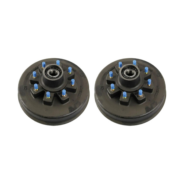 Lippert (2-Pack) 8K lbs Brake Drum Hub Assembly for 8,000- Hybrid Axle - 8 on 6.5", 5/8" Stud - Heavy-Duty Trailer Component - CURT