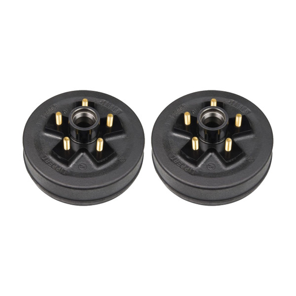 Lippert (2-Pack) 3500 lbs 10" Trailer Brake Hub Assembly - 3,500- 5 on 4-1/2", 1/2" Studs - Heavy-Duty Trailer Component LIPKITHJD14 - CURT