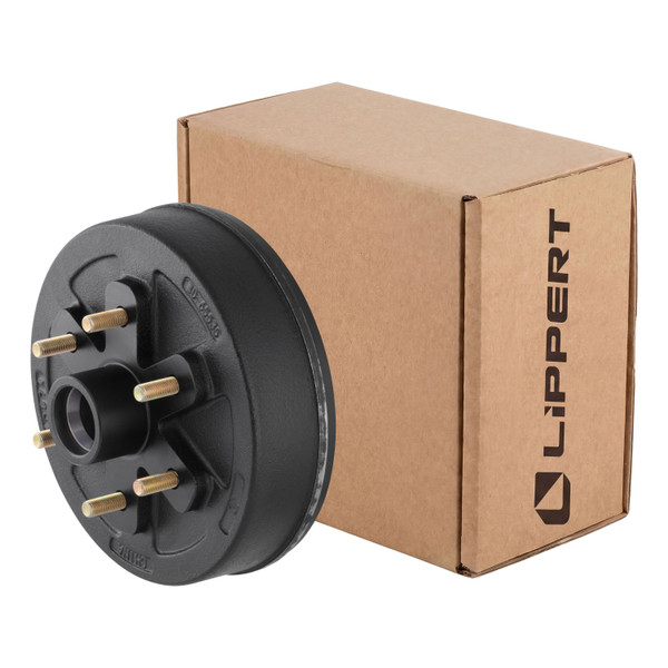 Lippert 10" Trailer Brake Hub Assembly - 4,400-lb. 6 on 5-1/2", 1/2" Studs 2024029078 - Lippert