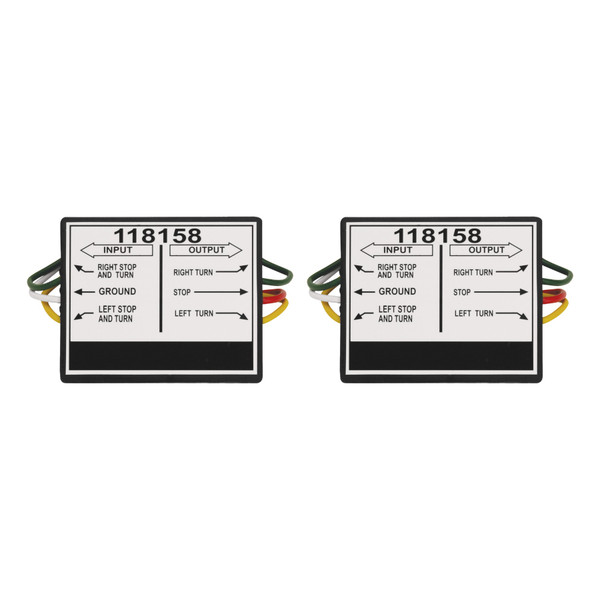 Tekonsha (2-Pack) Taillight Converter for Connecting Tow Vehicles w/2 Wire Systems to Towed Vehicles w/3 Wire Systems - Tekonsha