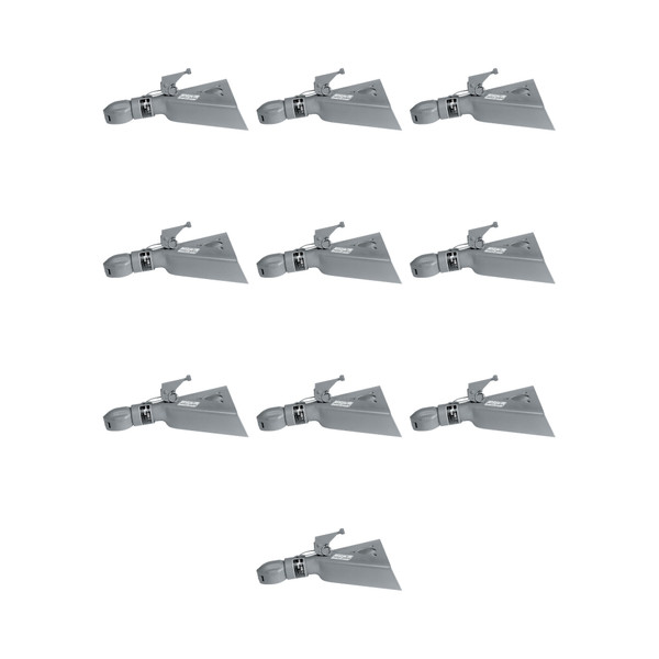 BULLDOG (10-Pack) Collar-Lok A-Frame Coupler, 2-5/16 Inch Diameter, High Profile Latch, 12,500 lbs. Capacity, Gray - Bulldog