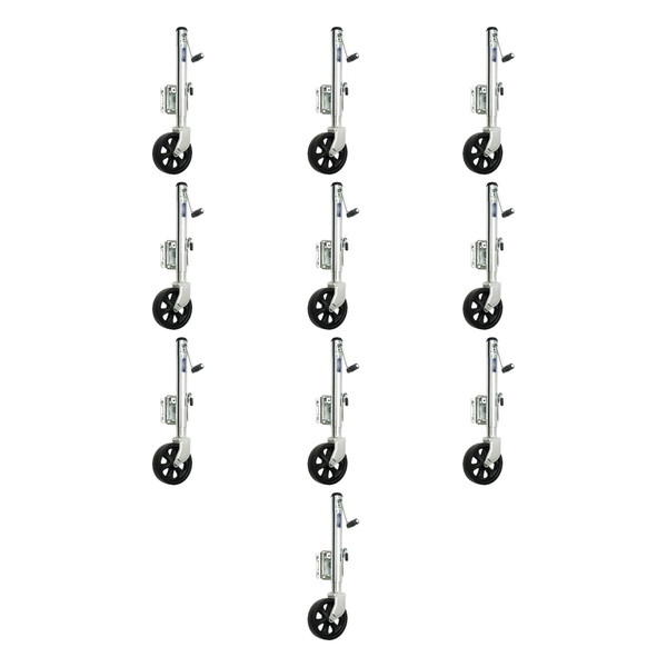 Fulton (10-Pack) Marine Trailer Jack, 1,500 lbs. Lift Capacity, Sidewind, Bolt-On Side Mount, 10 Inch Travel - Fulton