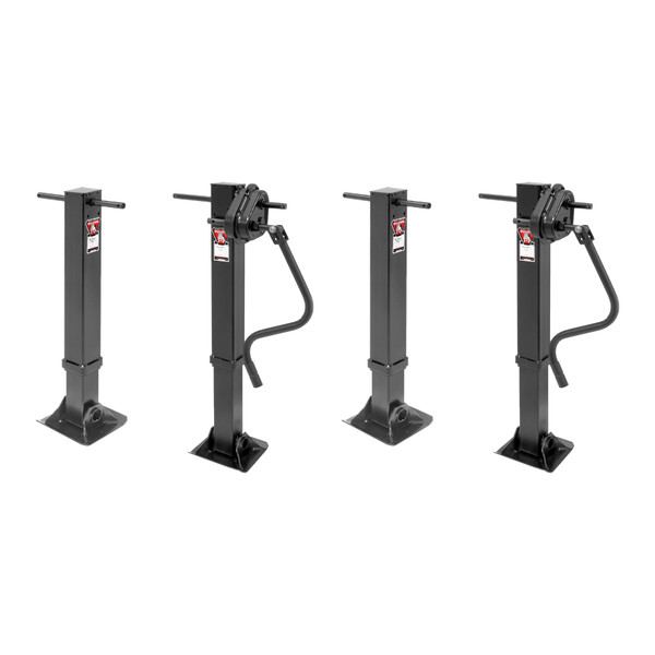 BULLDOG (2-Pack) Fifth Wheel Landing Gear, 45,000 lbs. Lift Capacity, 17 Inch Travel - Bulldog