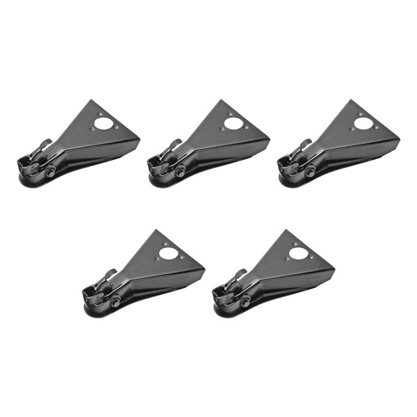 Fulton (5-Pack) A-Frame Coupler, 2 Inch Diameter, Round Jack Hole, Weld-On, 8,000 lbs. Capacity, Black - Fulton
