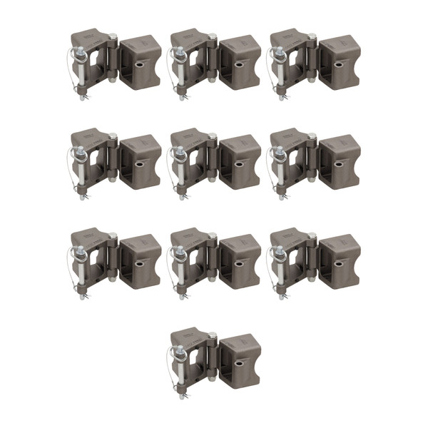Fulton (10-Pack) Fold-Away Hinge Kit, Weld On, 9,000 lbs. Capacity, 3 Inch x 5 Inch - Fulton