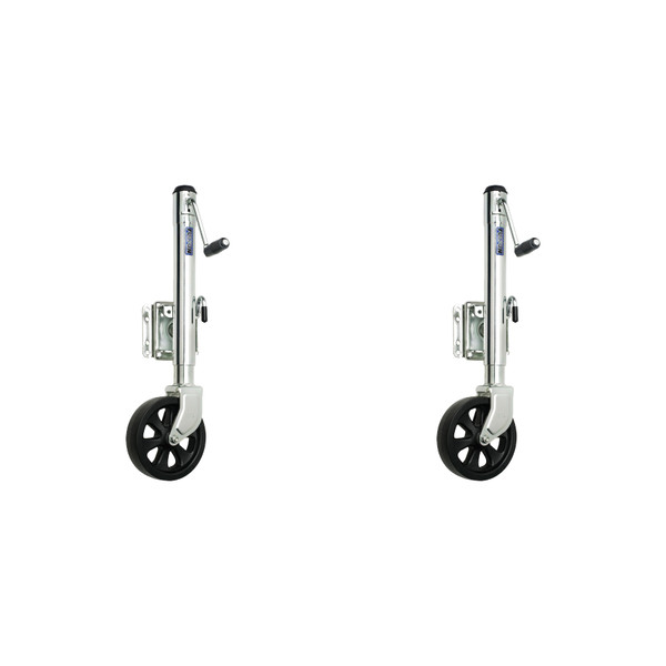 Fulton (2-Pack) Marine Trailer Jack, 1,500 lbs. Lift Capacity, Sidewind, Bolt-On Side Mount, 10 Inch Travel - Fulton