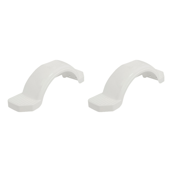 Fulton (2-Pack) Trailer Fender, 14 Inch Tire Size, White - Fulton